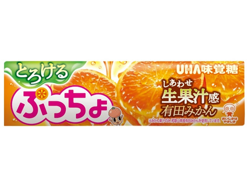 ＵＨＡ味覚糖　ぷっちょスティック　とろける有田みかん　１０粒
