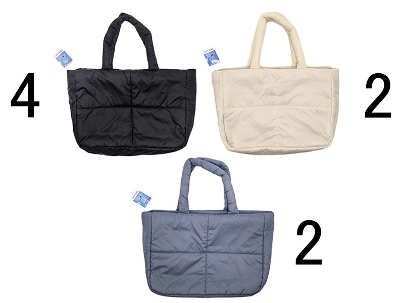 スクエアキルトトートバッグ