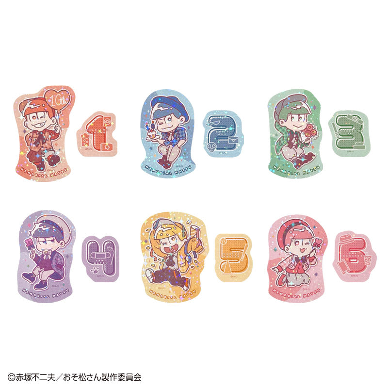 おそ松さん　ステッカー　２枚　メモ松　ＳＤ