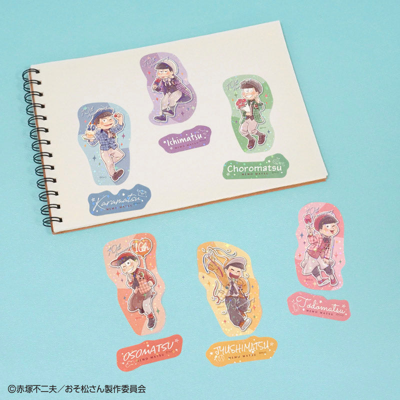 おそ松さん　ステッカー　２枚　メモ松