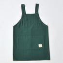 無地カラーＨ型エプロン（カーキ）