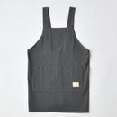 無地カラーＨ型エプロン（グレー）