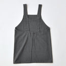 無地カラーＨ型エプロン（グレー）