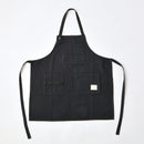無地カラーワークエプロン（ブラック）