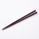 若狭塗箸　二面彫り　朱（食洗機対応）２２．５ｃｍ