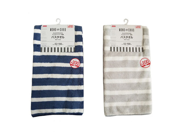バスタオル（ＭＯＮＯ　ａｎｄ　ＣＨＲＯ）　５２ｃｍ×１００ｃｍ