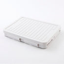 フォールディングバスケット（フタ付、ホワイト）