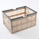 折り畳みコンテナ（取手付、グレー）