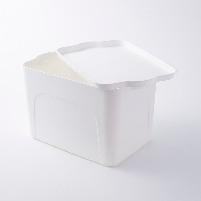 スタック収納Ｌ　ふたホワイト