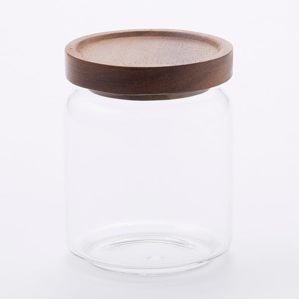 ガラスキャニスター （アカシア蓋付） - 100均 通販 ダイソーネット