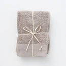 オーガニックコットンハンドタオル　２枚（グレー）