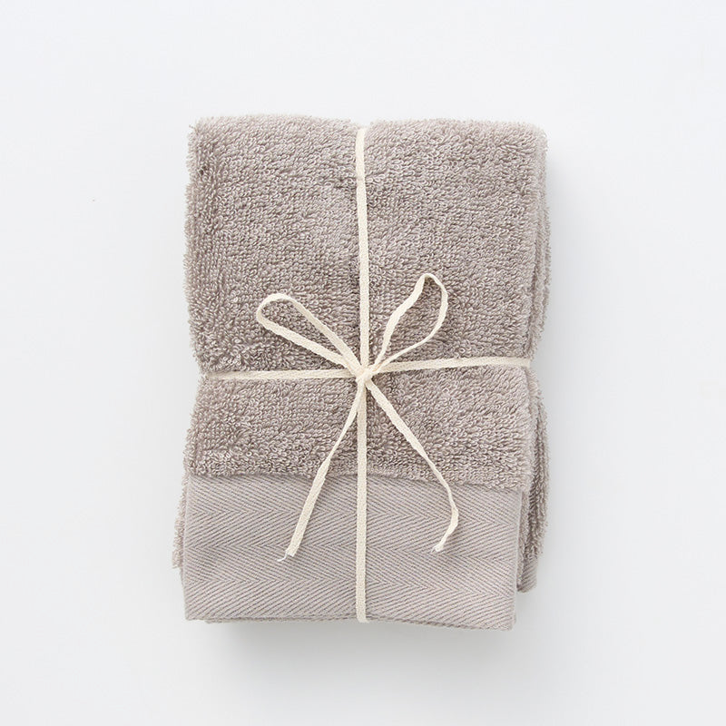 オーガニックコットンハンドタオル　２枚（グレー）