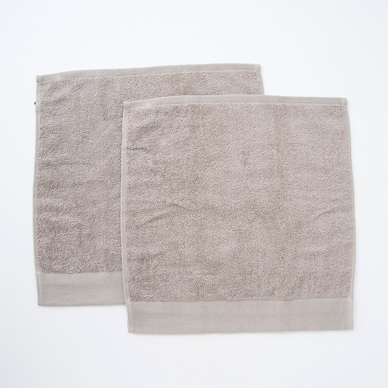 オーガニックコットンハンドタオル　２枚（グレー）
