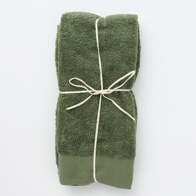 オーガニックコットンフェイスタオル（カーキ）