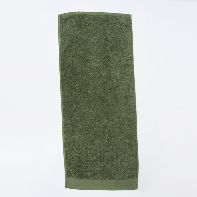 オーガニックコットンフェイスタオル（カーキ）