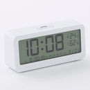 温湿度計付デジタル時計（ホワイト）