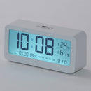 温湿度計付デジタル時計（ホワイト）