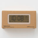 温湿度計付デジタル時計（ホワイト）