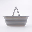 折りたたみソフトバスケット（グレー）