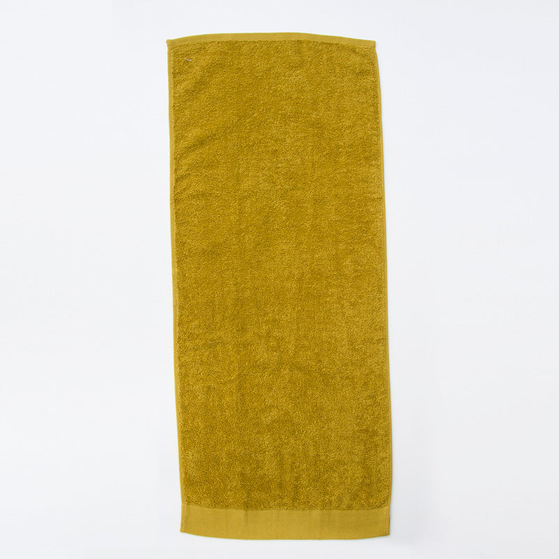 オーガニックコットンフェイスタオル（イエロー）