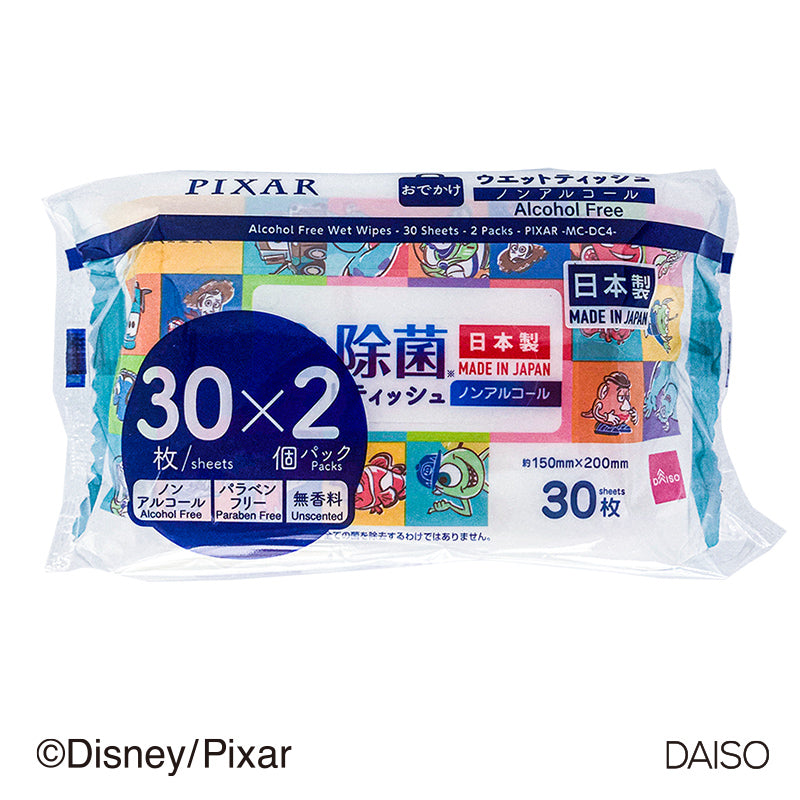 ノンアルコールウェットティッシュ、30枚、2個(ピクサー)MC、DC4