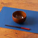 フェイクレザーマット（角型、ネイビー・ライトブラウン）