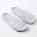 フラットサンダル（クリアバンド、ライトグレー、２７ｃｍ）