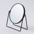 スチールスタンドミラー（丸形、ブラック）