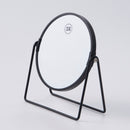 スチールスタンドミラー（丸形、ブラック）