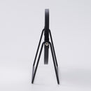 スチールスタンドミラー（丸形、ブラック）