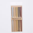 食洗機対応　耐熱六角箸５膳入（暖色）