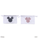 刺繍付収納ボックス、角型（ミッキーアイコン／ミニーアイコン）