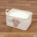 刺繍付収納ボックス、角型（ミッキーアイコン／ミニーアイコン）