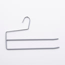 滑りにくいスラックスハンガー（クールグレー、２本）