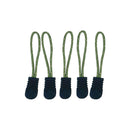 ジッパータブ（アウトドアカラー、グリーン、５個）