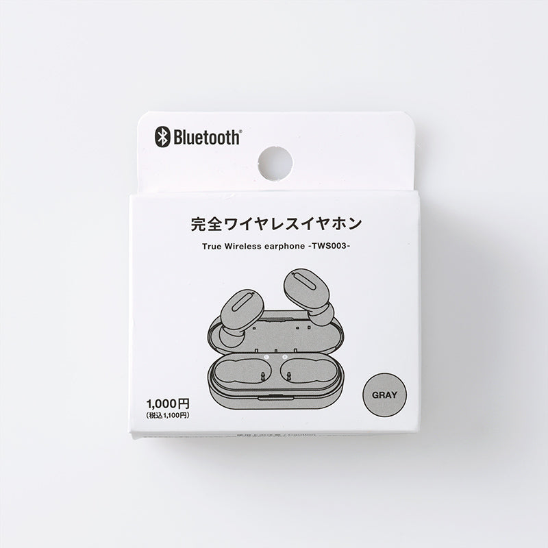 完全ワイヤレスイヤホン（TWS003、GY） - 100均 通販 ダイソー