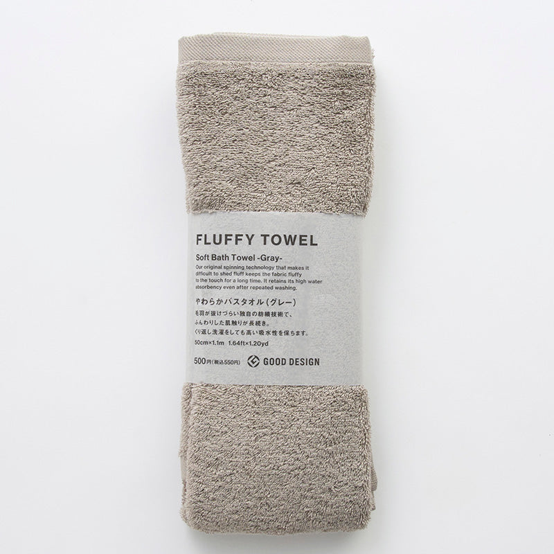 ＦＬＵＦＦＹＴＯＷＥＬやわらかバスタオル（ＧＹ）