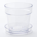 トレイ付クリア植木鉢（５号）１５ｃｍ