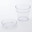 トレイ付クリア植木鉢（５号）１５ｃｍ