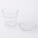 トレイ付クリア植木鉢（４号）