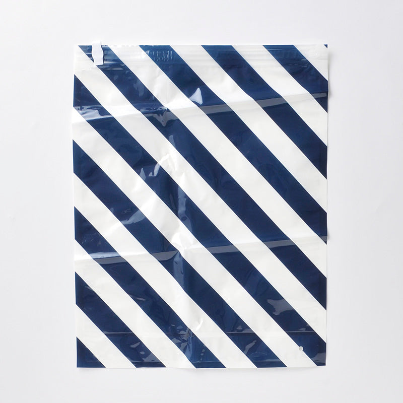 トラベル圧縮袋セット（レジメンタルストライプ、４枚）