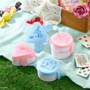 ２段ランチボックス、丸形（ふしぎの国のアリス）Ａ