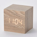 ＬＥＤ木目調デジタル時計（ライトブラウン）