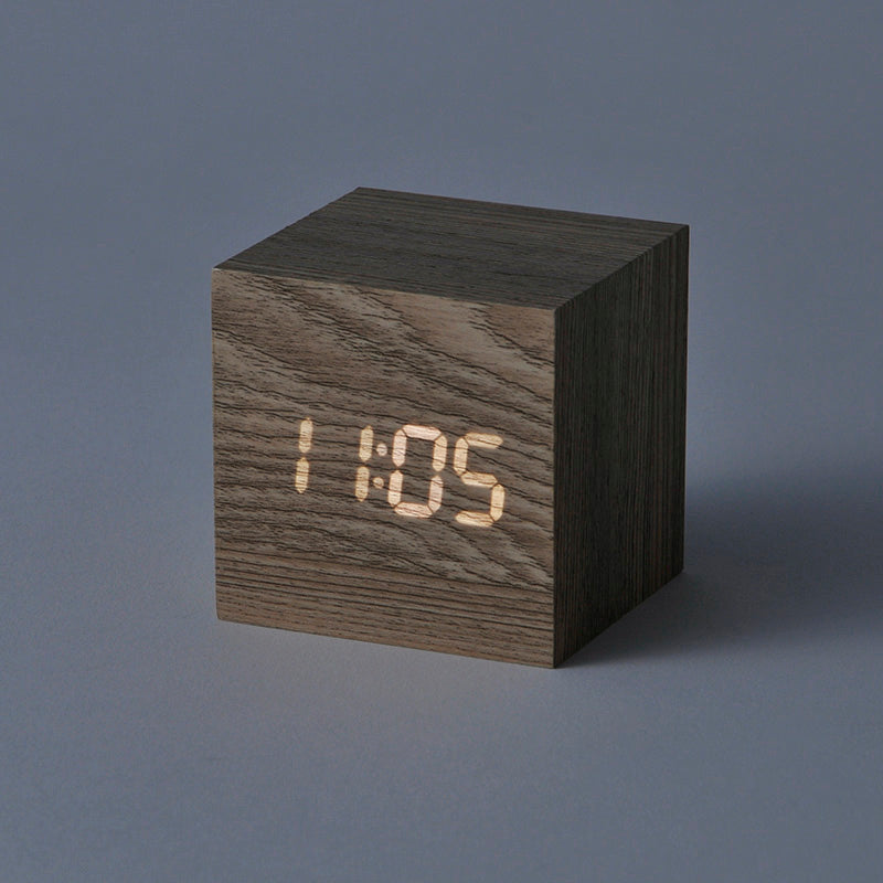 ＬＥＤ木目調デジタル時計（ライトブラウン）