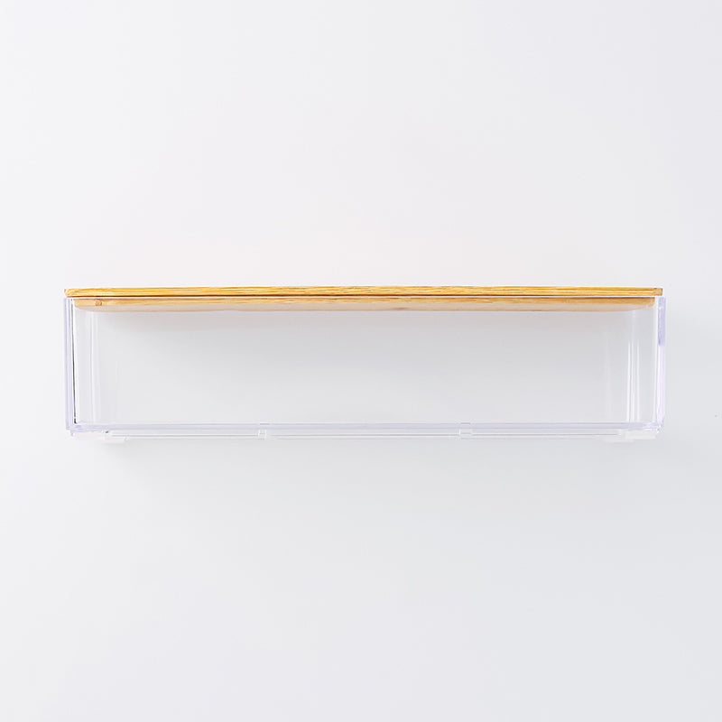 小物入れ竹製蓋付収納ケース6cm×24．6cm×8．2cm - 100均