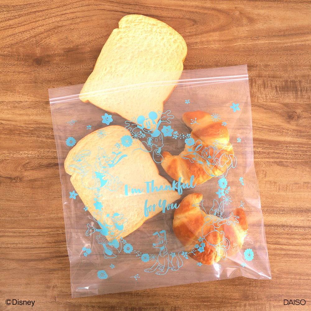 Wチャックフリーザーバッグ、4枚（ミッキー＆フレンズ）FW - 100均