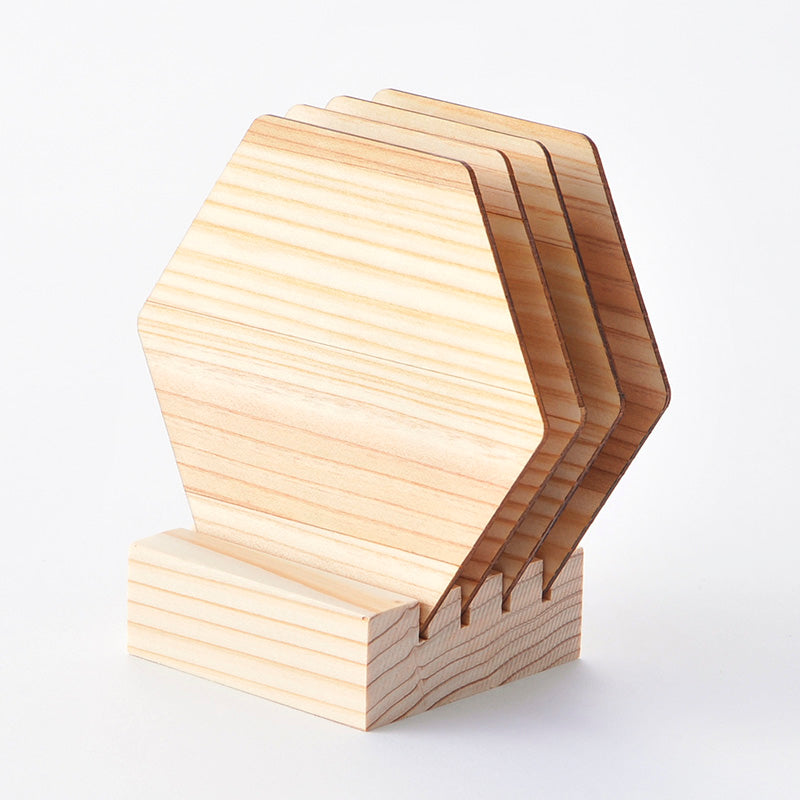 スギのコースターセット