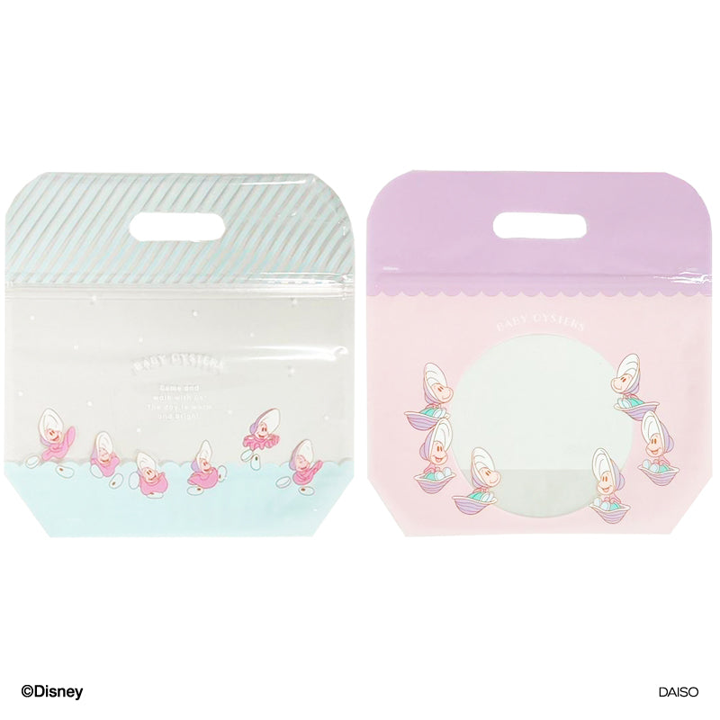 底マチジップハンドルバッグ、３枚（ヤングオイスター）