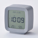 温湿度付デジタル時計（ＧＹ、スクエア）