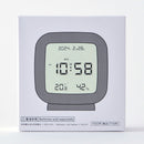 温湿度付デジタル時計（ＧＹ、スクエア）
